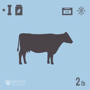 Cooked Beef with Chicken Bones and Supplements - 2lb - Pet Food