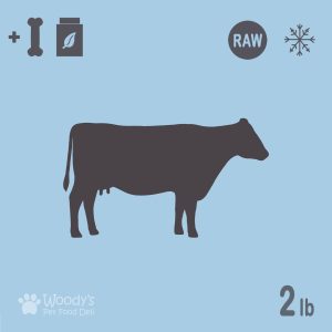 Raw Beef with Chicken Bones and Supplements - Frozen - 2lb - Pet Food