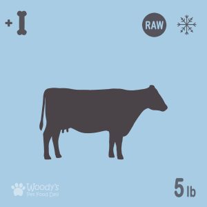 Raw Beef with Beef Bones - Frozen - 5lb - Pet Food