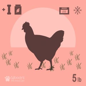 Free Range Chicken with Bones and Supplements - Cooked - 5lb - Pet Food