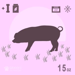 Cooked Free Range Pork with Bones and Supplements - Frozen - 15oz - Pet Food