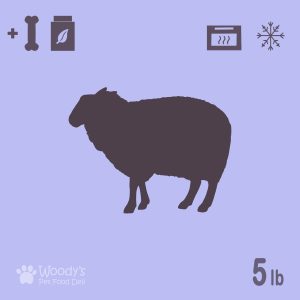 Cooked Lamb with Bones and Supplements - Frozen - 5lb - Pet Food