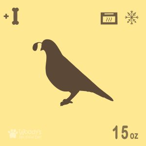 Cooked Quail with Bones - Frozen - 15oz - Pet Food
