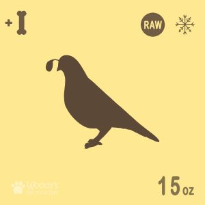 Raw Quail with Bones - Frozen - 15oz - Pet Food