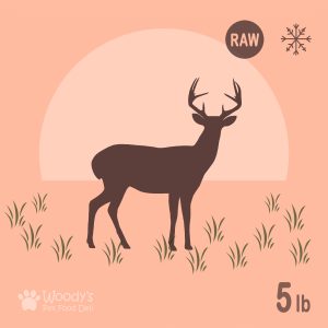 Raw Free-Roaming Venison with No Bones - Frozen - 5lb - Pet Food